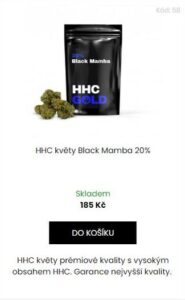 HHC květy Black Mamba 20