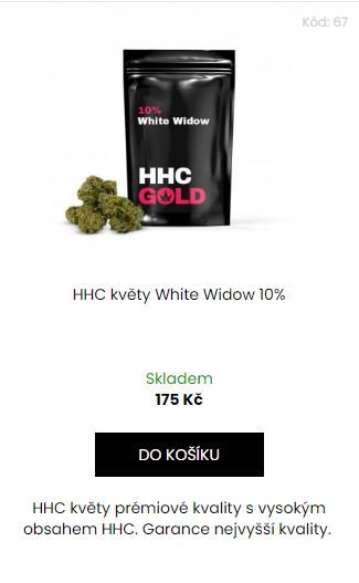 HHC květy White Widow 10