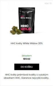 HHC květy White Widow 20